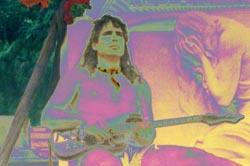Coyote with 1965 Pleasant Guitar in Hollywood, California