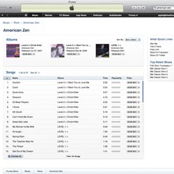 itunes has American Zen