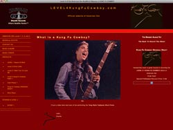 Website screenshot of LEVEL4kungfuCOWBOY.com