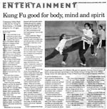 Newspaper Article about Kung Fu Bootcamp launch