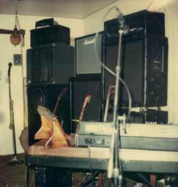 Richard Connor music equipment of THE RICH 1979